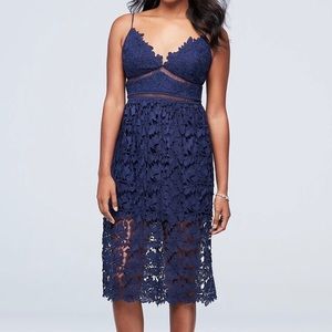 David’s bridal navy dress